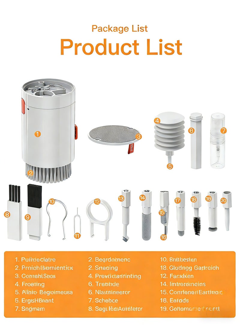 Nariele Computer Keyboard And Screen Tool Combination Brush Cleaning Set 20 In 1 - Image 5